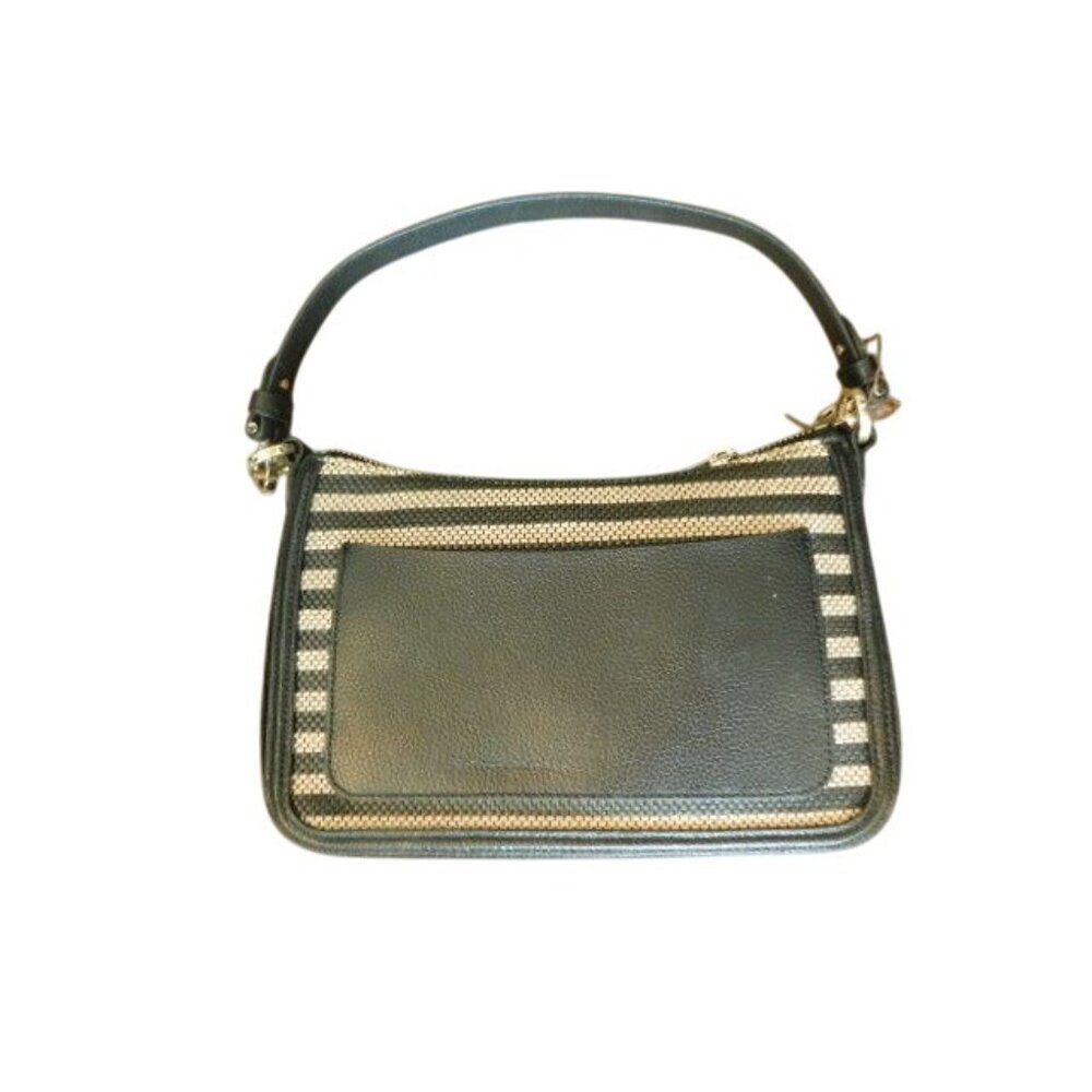 Kate Spade Navy Blue Ivory Hobo Style Handbag Leather EUC - Picture 3 of 4